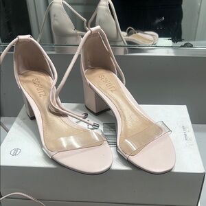 SCHUTZ Women's Light Pink Block Heels